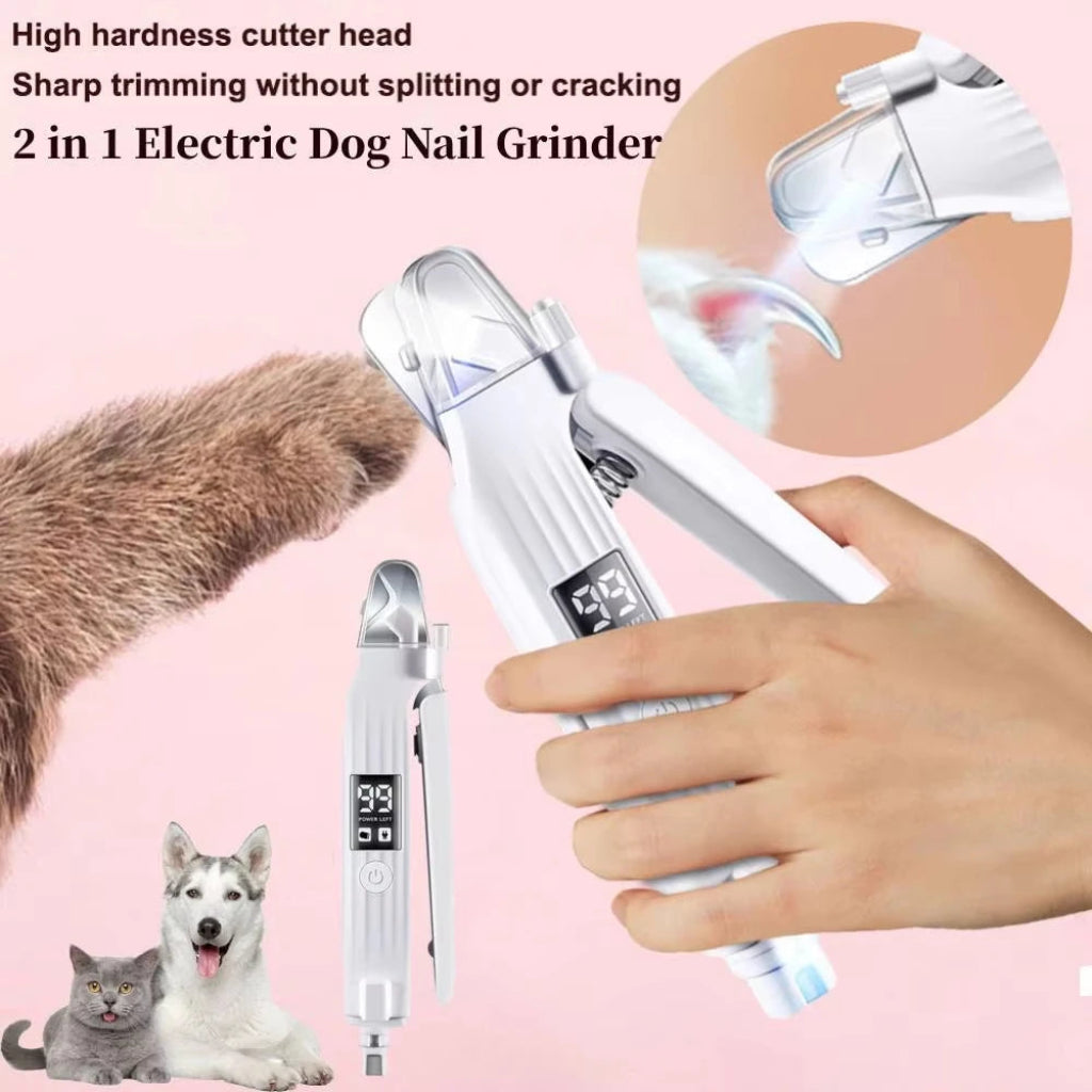 2 in 1 Electric Pet Nail Trimmer