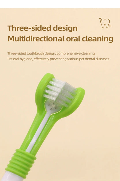 3-Sided Pet Toothbrush