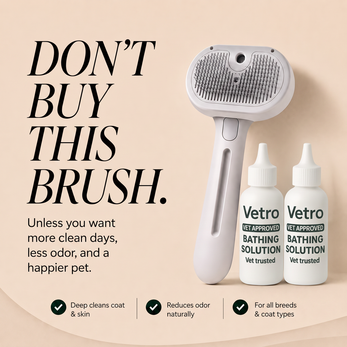 Vetro FurFresh MistBond™ Brush + Solution Refills